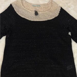 Brand new Cleo  sparkle Black and gold  Women's Sweater Firm price